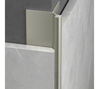 Coayuou Baguette De Finition Pour Carrelage En Aluminium 90 Cm X3 - Profilé De Jonction Mural Et D’angle Extérieur Arrondi Pour Carreaux 4-14 Mm - Protection Anti-choc(Champagne,10mm)