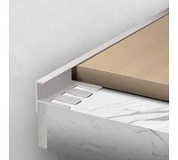 Coayuou Baguette De Finition pour Carrelage en Aluminium Profilé De Bord Flexible pour Marche D’Escalier Protection D’Angle 5-18 Mm Nez De Marche Pliable, 90 Cm, Lot De 3(Meridian Gray,12mm)