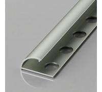 Coayuou Bande De Finition En Aluminium Pour Carrelage - Angle Courbé, Panneau Mural 10/12 Mm, Embout 100 Cm X 2, Étanche, Pour Salle De Bain Et Cuisine(Gunmetal Gray,10mm)