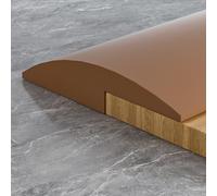 Coayuou Barre De Seuil De Porte en PVC 300 Cm, Bande De Transition De Sol, Profilé De Jonction 3/5/10/15/20 Mm Couvre-Joint pour Carrelage, Parquet Et Moquette(Brown,3mm)