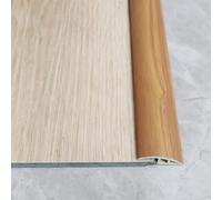 Coayuou Barre De Seuil De Porte PVC 90 Cm* 3 Pièces Bande De Transition pour Sol Stratifié Et Moquette Profilé De Finition Étanche Et Antidérapant, pour Portes, Couloirs(Light Teak)