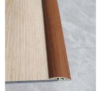 Coayuou Barre De Seuil De Porte PVC 90 Cm* 3 Pièces Bande De Transition pour Sol Stratifié Et Moquette Profilé De Finition Étanche Et Antidérapant, pour Portes, Couloirs(Teak)