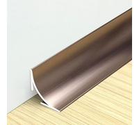 Coayuou Barre De Seuil en Aluminium pour Sol Stratifié 100 Cm* 3 Pièces Profil De Transition Et Baguette De Finition Plinthe Moulure D’Angle Idéale pour Zones À Fort Passage(Rose Gold,20mm)