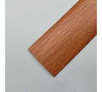 Coayuou Barre De Seuil en PVC pour Sol Stratifié Profilé De Finition Et Bande De Transition Auto-Adhésive 300 Cm Largeur 40/50 Mm pour Portes Et Jonctions De Sol(Teak Grain,50mm)