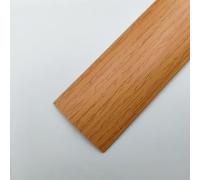 Coayuou Barre De Seuil en PVC pour Sol Stratifié Profilé De Finition Et Bande De Transition Auto-Adhésive 300 Cm Largeur 40/50 Mm pour Portes Et Jonctions De Sol(Yellow Oak Grain,50mm)