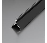 Coayuou Bordure De Carrelage en Aluminium pour Murs - Profilé D’Angle Métallique pour Carreaux 4-14 Mm, 3 X 90 Cm, Design Courbé, Protège-Angles Décoratif pour Hôtels(Black,Medium)