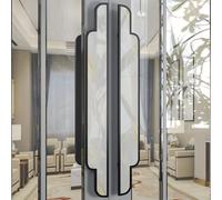Coayuou Boutons De Porte 1 Paire - Poignée De Porte D’entrée 600/800/1200 Mm avec Matériel De Fixation, Solution Robuste pour Portes D’Appartement Modernes(Option 1,1200MM)