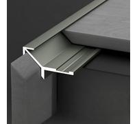 Coayuou Cornière De Protection D’Angle Mural en Aluminium en Forme De V, Profilé De Finition pour Carrelage Et Chants, 3,5-18,5 Mm, 100 Cm, Lot De 3, Baguette De Finition(Gunmetal Gray,8.5mm)
