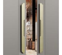Coayuou Ensemble De Poignées De Porte en Aluminium Spatial pour Porte D’entrée - Poignée Unilatérale, 1 Paire, Longueurs 600/800/1000/1200/1500 Mm - Idéal pour Portails(Green Bronze,600mm)