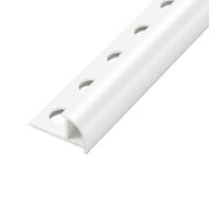 Coayuou Lot De 2 100 Cm Profilés D’Angle Extérieur Arrondi en Aluminium pour Panneaux Muraux Et Carrelage, Finition De Bordure Et Embout De Terminaison(A-Style 2,10.5mm)