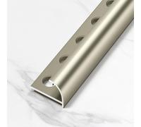 Coayuou Lot De 2 100 Cm Profilés D’Angle Extérieur Arrondi en Aluminium pour Panneaux Muraux Et Carrelage, Finition De Bordure Et Embout De Terminaison(B-Style 6,10.5mm)