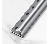 Coayuou Lot De 2 100 Cm Profilés D’Angle Extérieur Arrondi en Aluminium pour Panneaux Muraux Et Carrelage, Finition De Bordure Et Embout De Terminaison(B-Style 5,12.5mm)