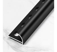 Coayuou Lot De 2 100 Cm Profilés D’Angle Extérieur Arrondi en Aluminium pour Panneaux Muraux Et Carrelage, Finition De Bordure Et Embout De Terminaison(B-Style 1,12.5mm)