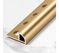 Coayuou Lot De 2 100 Cm Profilés D’Angle Extérieur Arrondi en Aluminium pour Panneaux Muraux Et Carrelage, Finition De Bordure Et Embout De Terminaison(A-Style 8,12.5mm)