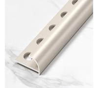 Coayuou Lot De 2 100 Cm Profilés D’Angle Extérieur Arrondi en Aluminium pour Panneaux Muraux Et Carrelage, Finition De Bordure Et Embout De Terminaison(B-Style 4,12.5mm)