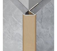 Coayuou Panneau mural en aluminium - Profilé de finition - Protection d'angle - Carrelage - 10,5/13 mm - 3 x 100 cm - Protection contre les chocs, l'eau et la rouille - Pour salle de bain et cuisine