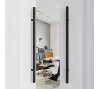 Coayuou Poignée De Porte D’entrée - 1 Paire De Poignées Barre 600/800/1000/1200/1500 Mm - Poignée De Porte Unilatérale Design Pratique Et Élégant pour Toute Maison(Black,600MM)
