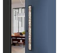 Coayuou Poignée De Porte D’Entrée en Alliage D’Aluminium, Lot De 2, Ensemble Poignée Et Bouton De Porte, pour Porte Intérieure Et Extérieure, Longueur 600/800/1000/1200/1500 Mm(Black,1500mm)