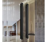 Coayuou Poignée De Porte D’Entrée en Alliage D’Aluminium, Lot De 2 Poignées De Tirage pour Porte Extérieure, Longueur 60/80/100/120/150 Cm pour Portes Résidentielles(Black,1000mm)