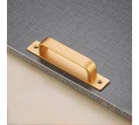 Coayuou Poignées De Meuble En Aluminium En Forme De Barre En D, Lot De 20, Poignées De Tirage Droites Étanches Et Antirouille, Pour Meubles De Cuisine, Armoires Et Placards(Gold,21.3cm)