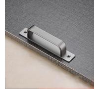 Coayuou Poignées De Meuble En Aluminium En Forme De Barre En D, Lot De 20, Poignées De Tirage Droites Étanches Et Antirouille, Pour Meubles De Cuisine, Armoires Et Placards(Gray,18cm)