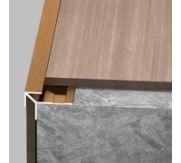 Coayuou Profil De Finition De Carrelage En Aluminium En V, Baguette D’angle Murale 3,5-18,5 Mm, 100 Cm X 3 Pièces Pour Carrelage, Cuisine, Salle De Bain Et Balcon(Antique Bronze,5(2) mm)