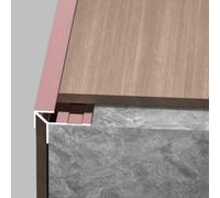 Coayuou Profil De Finition De Carrelage En Aluminium En V, Baguette D’angle Murale 3,5-18,5 Mm, 100 Cm X 3 Pièces Pour Carrelage, Cuisine, Salle De Bain Et Balcon(Rose Gold,7mm)