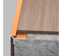 Coayuou Profil De Finition De Carrelage En Aluminium En V, Baguette D’angle Murale 3,5-18,5 Mm, 100 Cm X 3 Pièces Pour Carrelage, Cuisine, Salle De Bain Et Balcon(Orange Gold,15mm)
