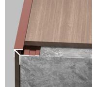 Coayuou Profil De Finition De Carrelage En Aluminium En V, Baguette D’angle Murale 3,5-18,5 Mm, 100 Cm X 3 Pièces Pour Carrelage, Cuisine, Salle De Bain Et Balcon(Coffee Brown,4mm)