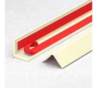 Coayuou Profil De Protection D’Angle pour Carrelage en PVC Effet Bois Auto-adhésif 100 Cm - Lot De 3, Idéal pour Couloirs Et Bords De Sol Et Mur(Style 2,25mm)