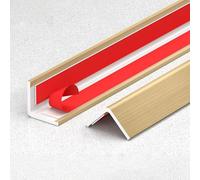 Coayuou Profil De Protection D’Angle pour Carrelage en PVC Effet Bois Auto-adhésif 100 Cm - Lot De 3, Idéal pour Couloirs Et Bords De Sol Et Mur(Style 10,40mm)