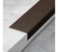 Coayuou Profilé De Finition Carrelage en Aluminium Aspect Bois en L Protection D’Angle Et De Bordure pour Sol Et Mur 90 Cm* 3 Pièces pour Installation De Carrelage À La Maison(Style 11,30 * 20mm)