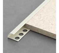 Coayuou Profilé De Finition Carrelage en Aluminium - Protecteur D’Angle Mural Anti-Collision pour Panneaux Muraux 10/12 Mm - Barre De Finition 100 Cm X2 pour Maison(Cocoa Custard,10mm)