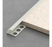 Coayuou Profilé De Finition Carrelage en Aluminium - Protecteur D’Angle Mural Anti-Collision pour Panneaux Muraux 10/12 Mm - Barre De Finition 100 Cm X2 pour Maison(Apricot Gray,12mm)