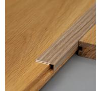 Coayuou Profilé De Finition D’Angle en Aluminium Effet Bois 90 Cm* 3, Baguette De Protection De Bord De Carrelage, Protection D’Angle pour Mur, Sol, Salle De Bain Et Cuisine(Style 2,20 * 30mm)