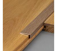 Coayuou Profilé De Finition D’Angle en Aluminium Effet Bois 90 Cm* 3, Baguette De Protection De Bord De Carrelage, Protection D’Angle pour Mur, Sol, Salle De Bain Et Cuisine(Style 7,8 * 20mm)