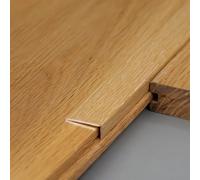 Coayuou Profilé De Finition D’Angle en Aluminium Effet Bois 90 Cm* 3, Baguette De Protection De Bord De Carrelage, Protection D’Angle pour Mur, Sol, Salle De Bain Et Cuisine(Style 4,5 * 14mm)