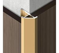 Coayuou Profilé De Finition D’angle Extérieur En Aluminium Pour Carrelage 9-18 Mm, Protège-angle Mural En Métal, 100 Cm* 3, Cache-bord Pour Cuisines, Salles De Bain(Antique Bronze,9mm)