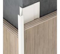 Coayuou Profilé De Finition En Aluminium Pour Carreaux Métalliques - Bordure Murale Pour Carreaux 5,5 À 18,5 Mm, Lot De 3 X 100 Cm, Pour Couloir, Salon Et Espaces Commerciaux(Warm White,18.5mm)