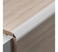 Coayuou Profilé De Finition En Aluminium Pour Panneaux Muraux 5,5-18,5 Mm, Baguette De Chant De Carrelage, Listel De Finition 100 Cm X 3 Pièces, Pour Salle De Bain, Cuisine(Silver,5.5mm)