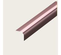 Coayuou Profilé De Finition pour Carrelage en Aluminium, Baguette De Protection De Bord Et D’Angle 100 Cm*3 Pièces, Profilé De Finition pour Sols Et Carrelage(Rose Gold,12mm)