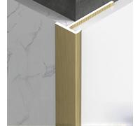 Coayuou Profilés De Finition Pour Carrelage En Aluminium 100 Cm*3, Baguette D’Angle Métal Pour Carrelage, Bordure De Protection Anti-Fissure Pour Épaisseur 3,2 Mm(Antique Bronze)