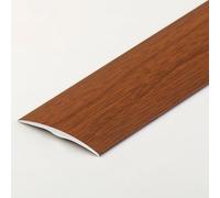 Coayuou Profilés De Seuil De Porte en Aluminium pour Sol Stratifié 90 Cm* 3 Pièces Barre De Transition Tapis vers Vinyle - Extra Large, Installation Facile Et Rapide(Teak)