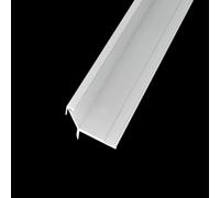 Coayuou Profilés en Aluminium Encastrés en V pour Carrelage - Protection D’Angle Métal pour Carreaux 5,5 À 18,5 Mm - Lot De 3 X 100 Cm - pour Chambre, Couloir Ou Bureau(Silver,18.5mm)