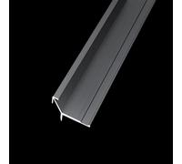 Coayuou Profilés en Aluminium Encastrés en V pour Carrelage - Protection D’Angle Métal pour Carreaux 5,5 À 18,5 Mm - Lot De 3 X 100 Cm - pour Chambre, Couloir Ou Bureau(Gentleman's Gray,9.5mm)