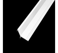 Coayuou Profilés en Aluminium Encastrés en V pour Carrelage - Protection D’Angle Métal pour Carreaux 5,5 À 18,5 Mm - Lot De 3 X 100 Cm - pour Chambre, Couloir Ou Bureau(White,12.5mm)