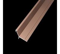 Coayuou Profilés en Aluminium Encastrés en V pour Carrelage - Protection D’Angle Métal pour Carreaux 5,5 À 18,5 Mm - Lot De 3 X 100 Cm - pour Chambre, Couloir Ou Bureau(Rose Gold,9.5mm)