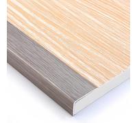 Coayuou Protecteurs D’Angle Muraux en Aluminium Effet Bois 90 Cm* 3 Pièces Profilé D’Angle en L Résistant Aux Rayures Et Durable Protection des Murs Et Sols pour La Maison(Style 3,35 * 20mm)