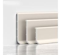 Coayuou Protection De Plinthes en Aluminium 125 Cm* 4 Pièces Profilé De Finition Et Protection De Bordure Murale Et De Sol Résistant pour Sols Stratifiés Et Parquet Bois(RU kiln Color,8cm)