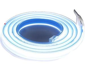COB LED lumière en bande, design flexible, rating étanche IP67, BLANC, avec fiche EU, 10m